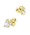 Beautiful CZ Crystal Silver Stud Earring STS-6326